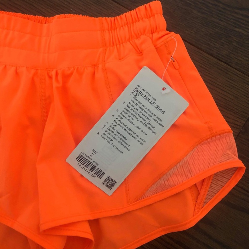 Hotty hot short 2.5” size 2 highlight orange